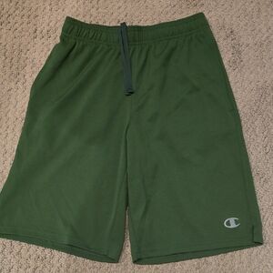 Champion Men's Dark Green Athletic Shorts